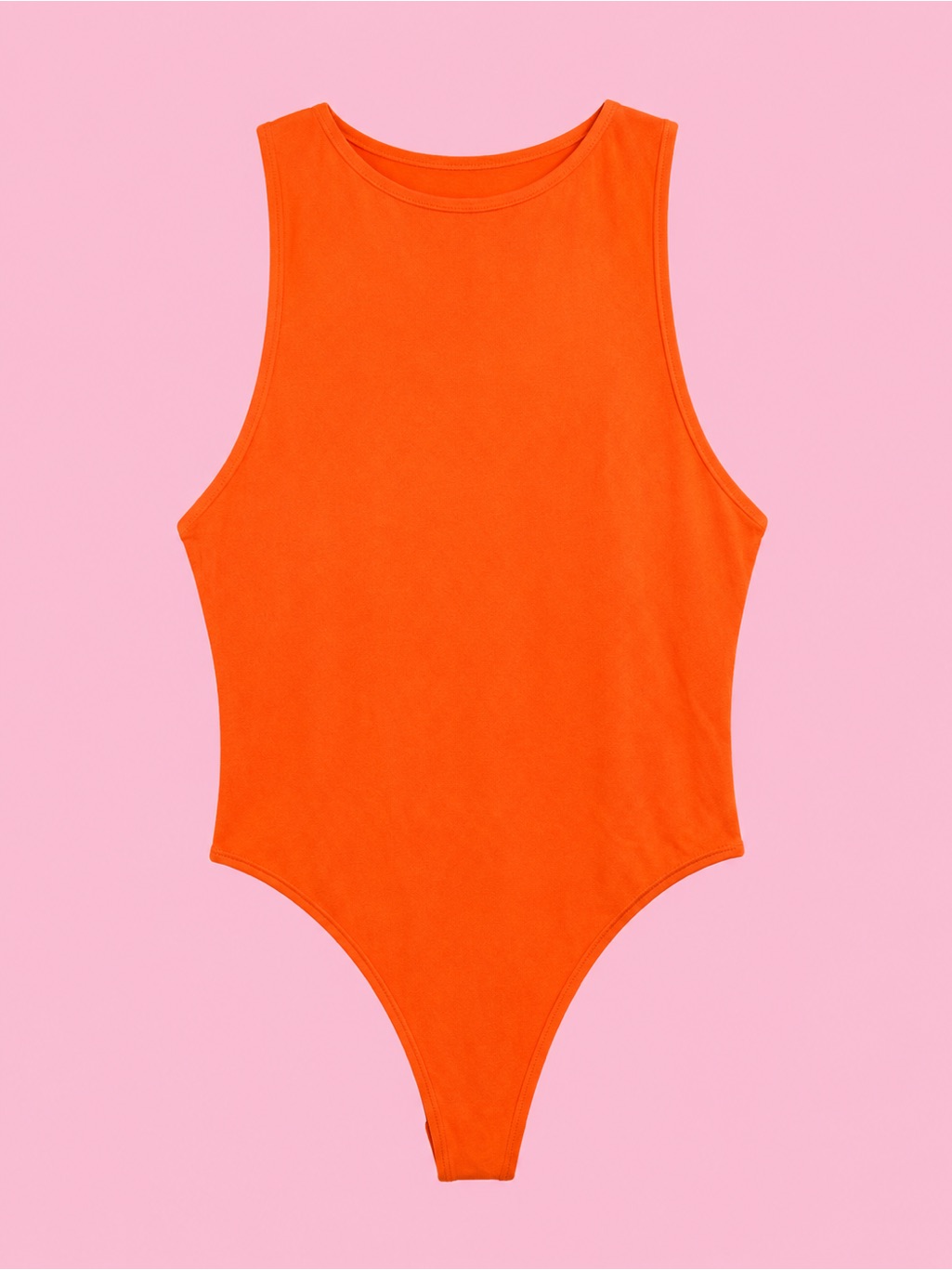 Zara Bright Orange One-Piece Bodysuit